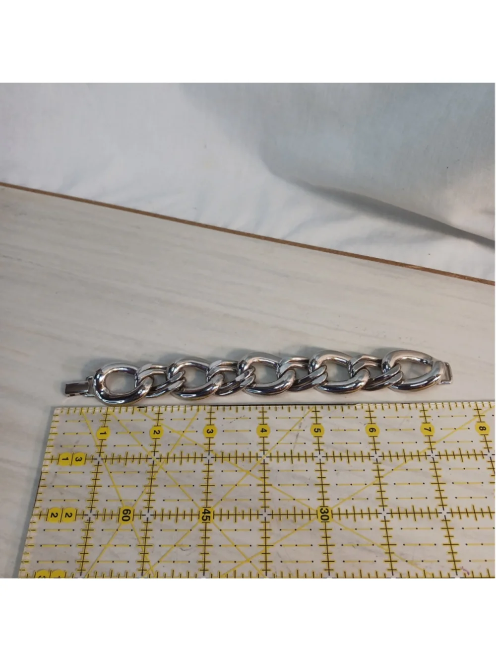 Fabulous VTG Napier Silver Tone Chunky Link Bracelet Mob Wife Mod Chic Classic